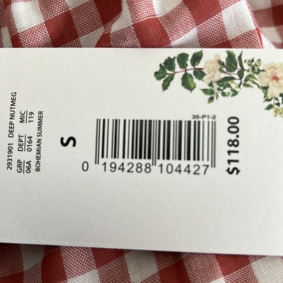 Dillard’s Women’s Red Plaid Dress - Baby Doll Dress - Picture 3 of 3